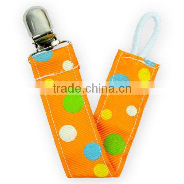 Custom Baby New Design Pacifier Clip Popular Cartoon Figures Printed Pacifier Holder With Hanging Clips