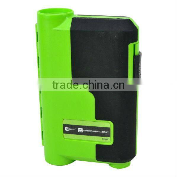 30 piece drill and driver bits set in plastic case