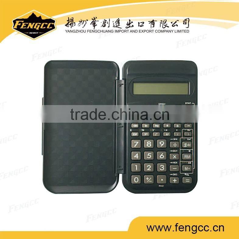 Promotion customized mini office gift pocket calculator of flip cover style