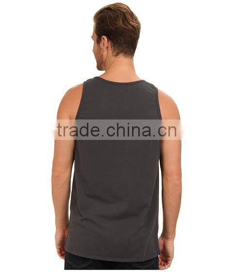100 Cotton Men Custom Wholesale Plain Loose Tank Top