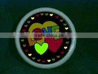 colorful and beautiful flashing el badge ( factory price, good quality, timely send, durable)
