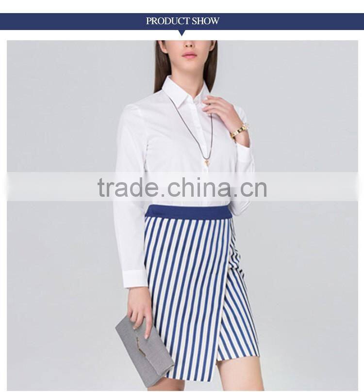 Wholesale fashion close-fitting shirt for office ladies,images of ladies casual tops