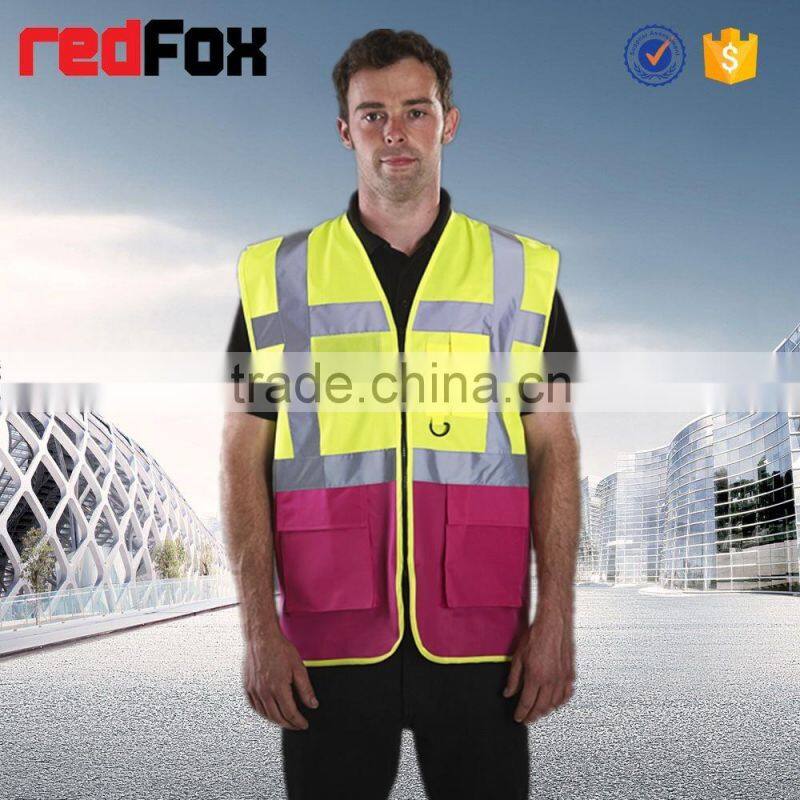 hi vis volunteer aprons with custom logo
