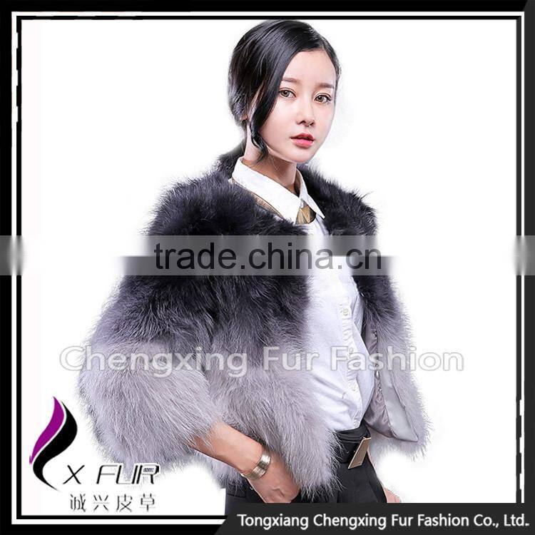 CX-G-A-01F Latest New Design Women Real Raccoon Fur Coat