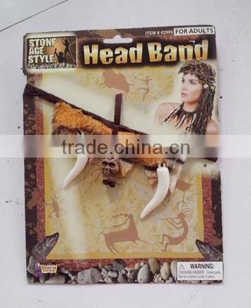 stone age style , choker, head band , bracelet, earrings
