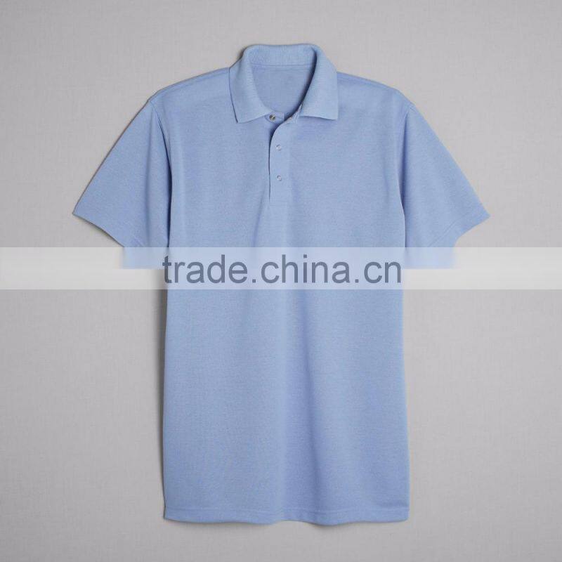 Three Gripper Front Placket Mens Polo Company Uniform 100% Polyester Pique Material Customize Color Brand Logo Worker Suit