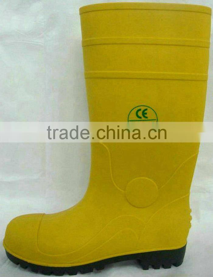 Puncture Resistance PVC Chemical Boots Industrial Safety Shoes