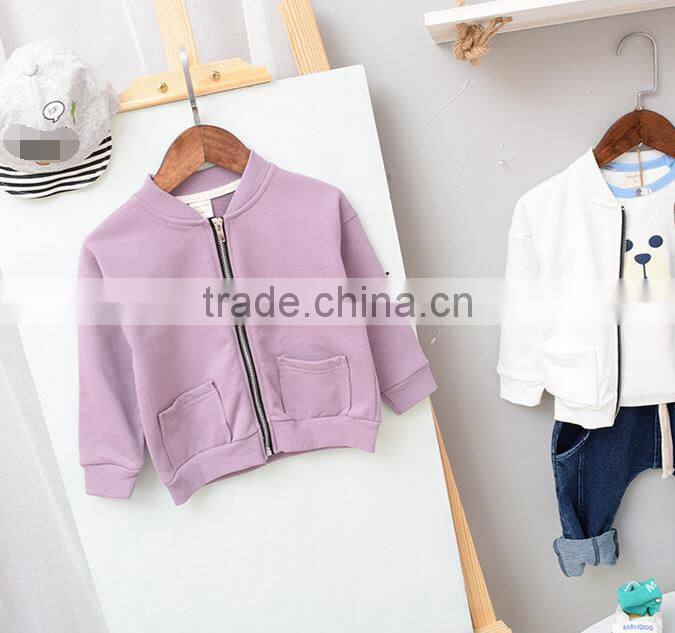 YE5211 autumn 2017 children clothing solid color boys sport coats