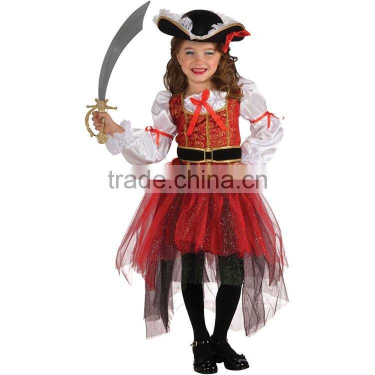 2016 Halloween cosplay pirate costume for holiday supplies