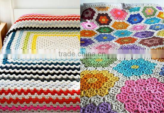 2017 High Quality Decorative Handmade Crochet Blanket