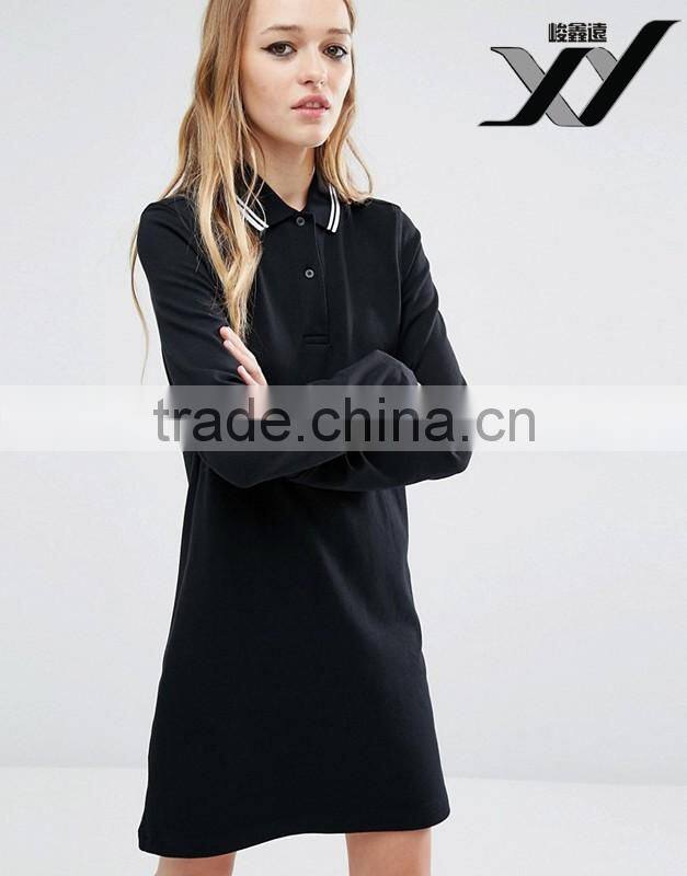 polo dress in casual preppy style for girls