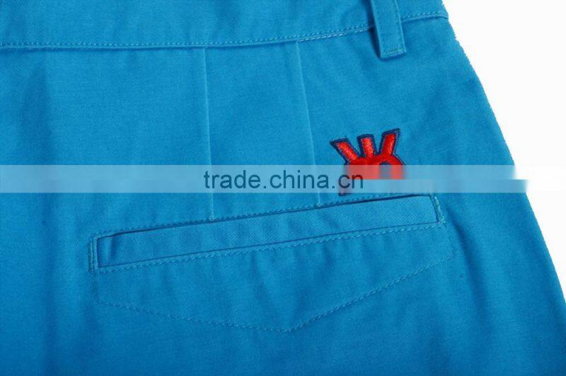mens blue cotton twill cheap comfortable cargo short