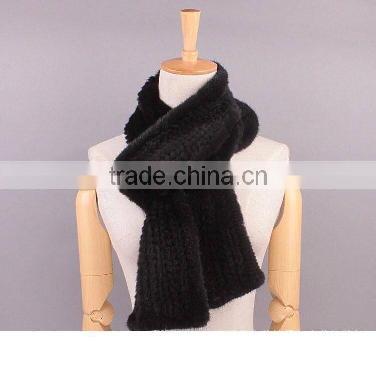 wholesale real mink Scarf With Pocket Shawls And Scarves long fur scarf