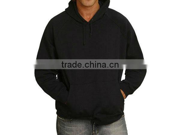 men's plain polyester cotton fleece hoodies