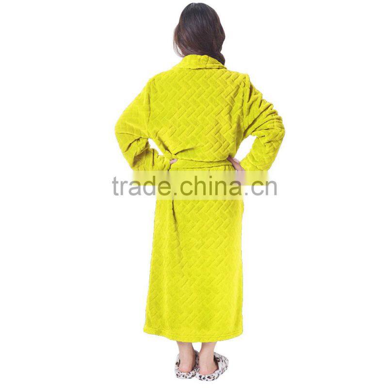 Wholesale printed knee length delicates robe