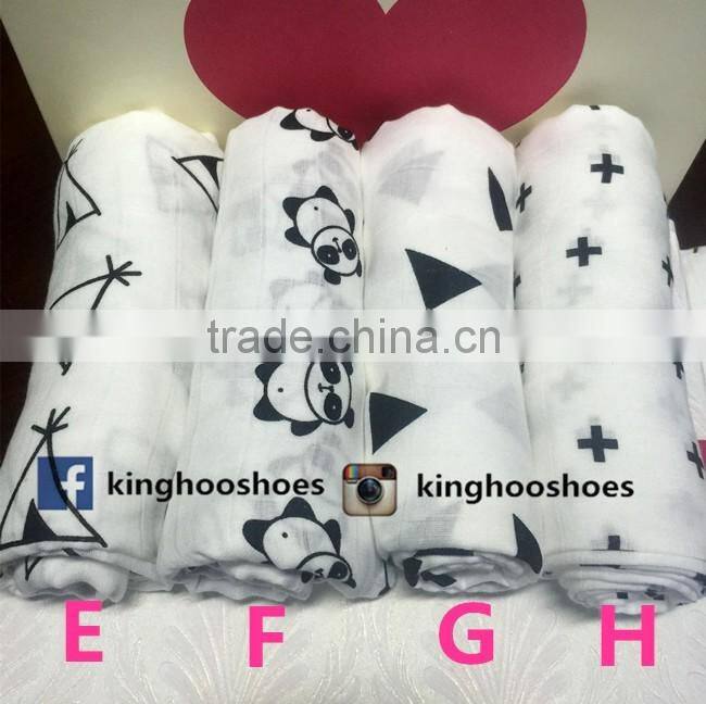 Hight quality breathable muslin baby blanket, baby swaddle