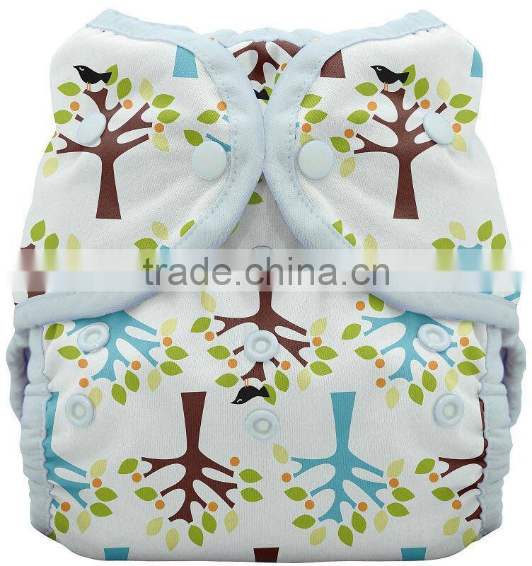 Wrap Baby Diaper Cover Blackbird Tree Clean Nappies