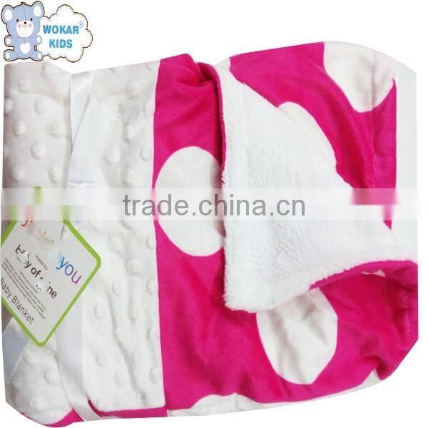 Wholesale soft touch baby warm blanket