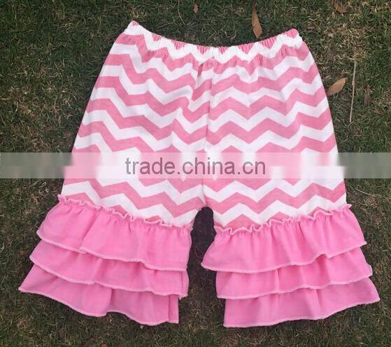 Hot sale toddler girls ruffle shorts baby girl children knit ruffle shorts