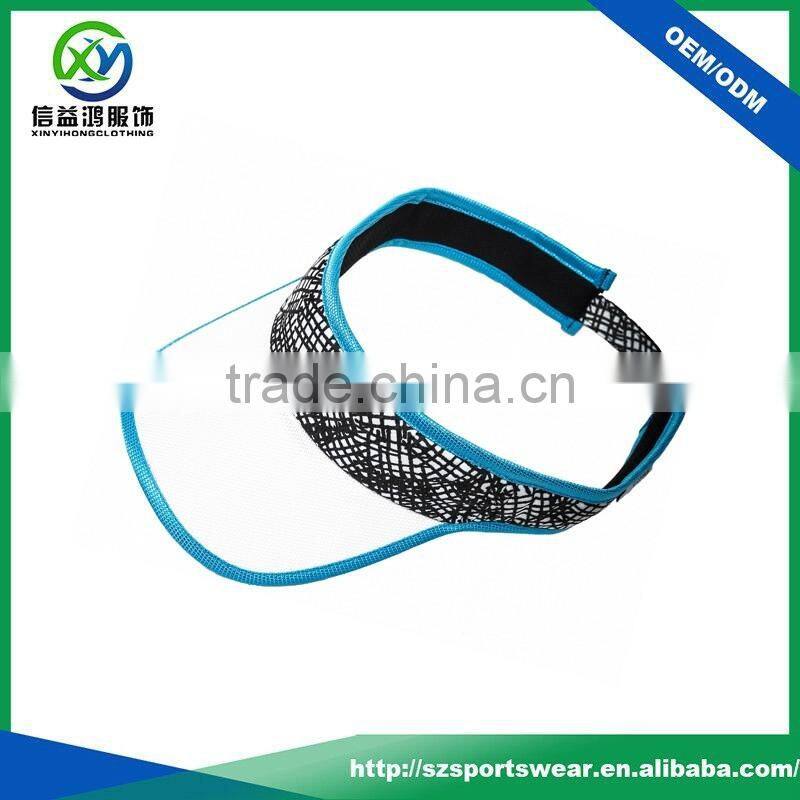 Custom Made Contrast Color Ladies Golf Visor, Hot Sale Sport Caps