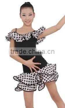 Princess performance wear girls latin dress