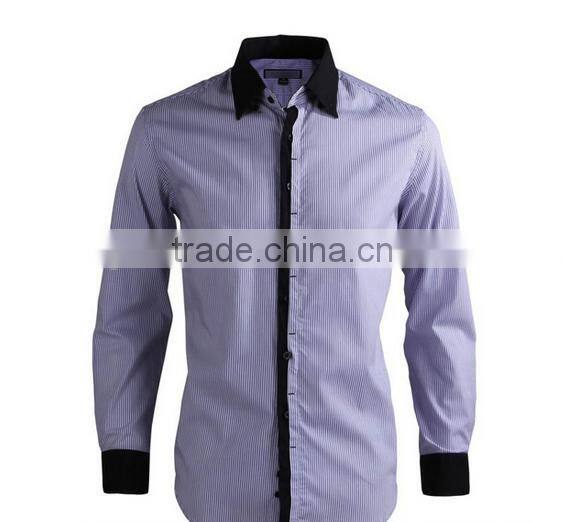 Fashionable big size new design 100% cotton woven shirt for men