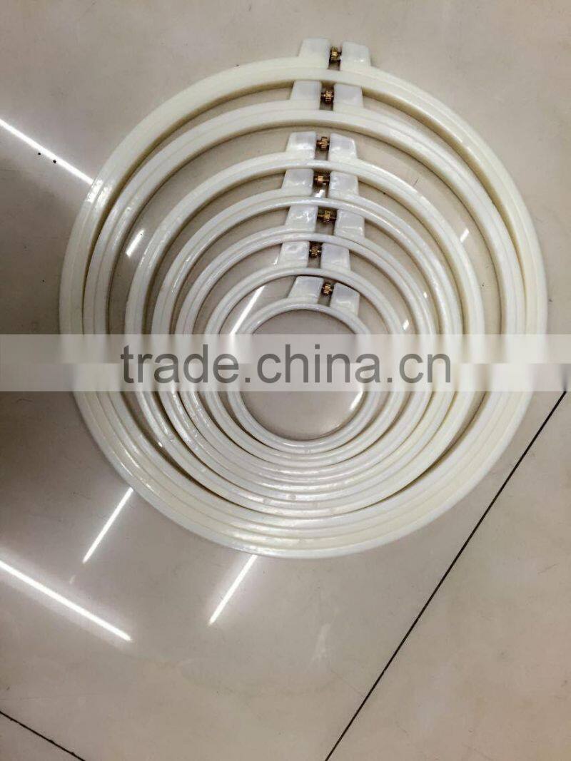 Wholesale top quality plastic embroidery hoop carft hoop with round Frame made in China