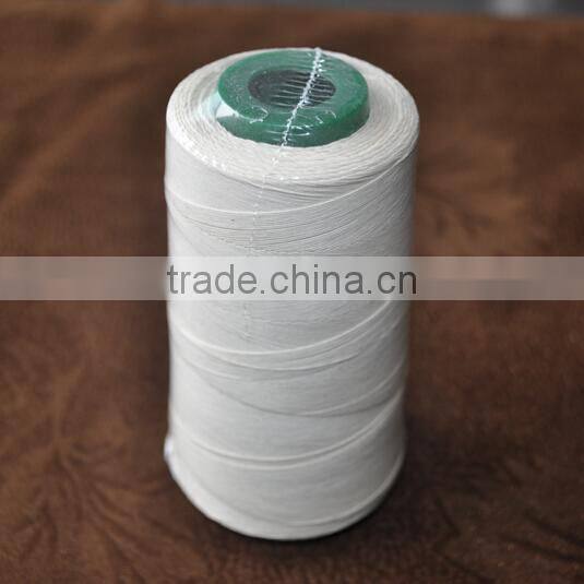 raw white glazed cotton thread kite yarn