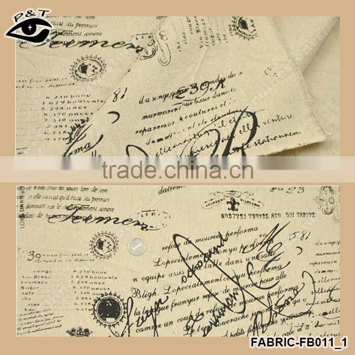 Hot Sale Western Style Printing Canvas Fabric Cotton and Linen Fabric Zakka Fabric Household Textile Cloth