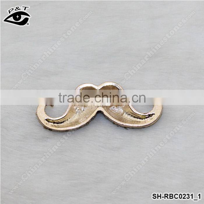 Rhinestone Brooch Pins Beard Shapde Mustache Design Brooches for clothing decoration