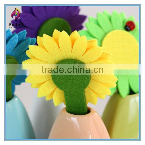 2014 wholesale felt flower toilet fragrance diffuser