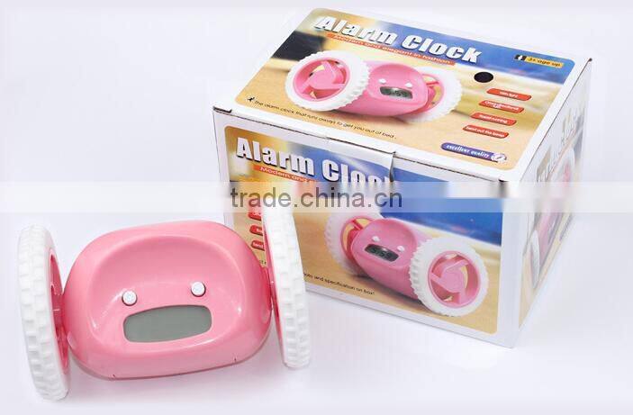 creative moving lazy people alarm clock funny running away digital alarm clock for kids and adults gifts