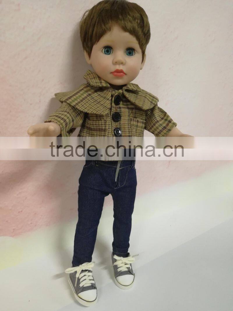 Handsome doll full vinyl 18 inch doll for boy