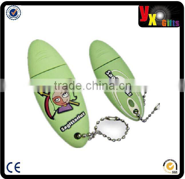 China supplier high quality custom usb flash drive , 4GB PVC bag shape USB drive