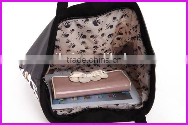 2014 germany hot sale leopard printed canvas bag