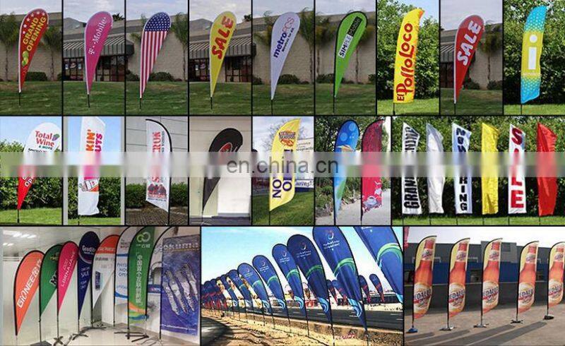 Custom flag promotional roadside display flag stand
