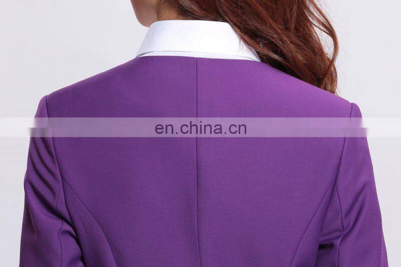 two colour plus size fashion business women formal suit