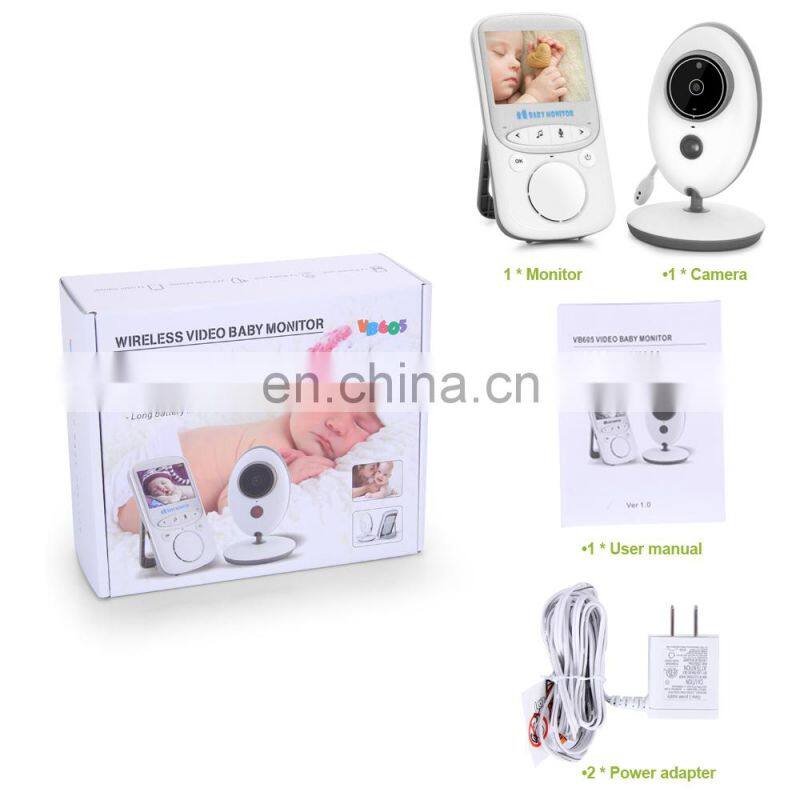 2017 New Product VB605 2.4 Inch Wireless Baby Monitors IR Night Vision Intercom Temperature Monitoring