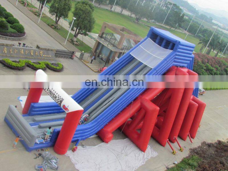 Giant inflatable water slide blue inflatable water slide for kids and adults