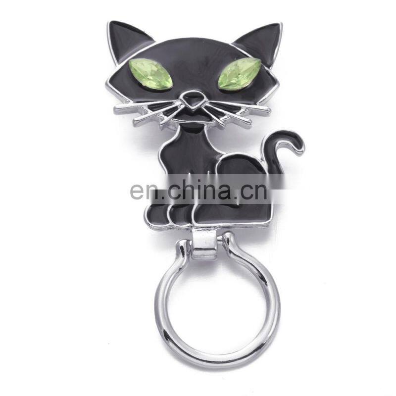 Custom Halloween Series Cat Magnetic Eyeglass Holder, Upright Eyeglass Holder Brooch Pins