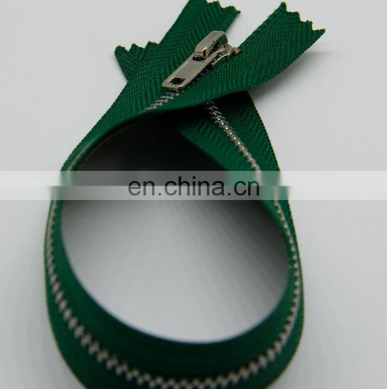 all kinds of metal zipper with close end for clothing