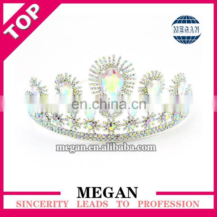 Princess rhinestone tiara beauty pageant crowns bride jewelry hair accessories tiara