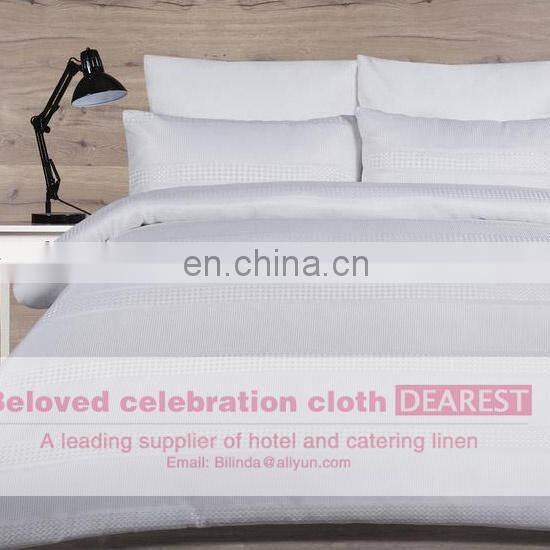 100%soft cotton White Hotel Duvet cover/ bedding set /bed sheet