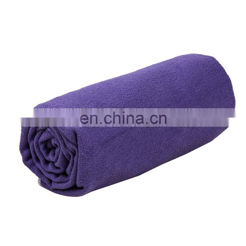 Anti-slip Custom Logo Absorbent Microfiber Unique OEM Yoga Mat Towel