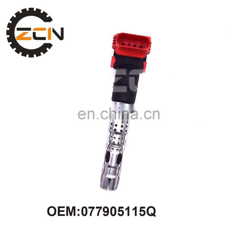 Car Auto Ignition Coil OEM 077905115Q For 2003-2006 Audi A8 S4 A6 Allroad 4.2L