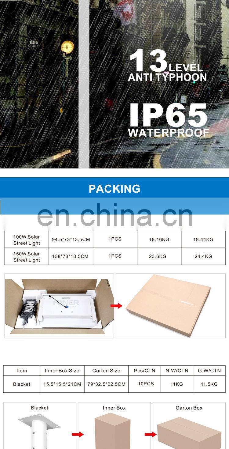 China Faner lighting 2020 new solar powered street lights 80w all in one automatic solar street light 5 years warranty