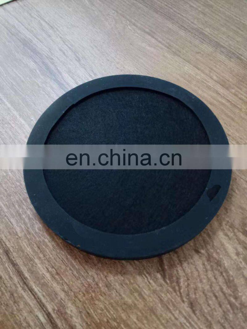 Custom silicone cup coaster set with felt pad