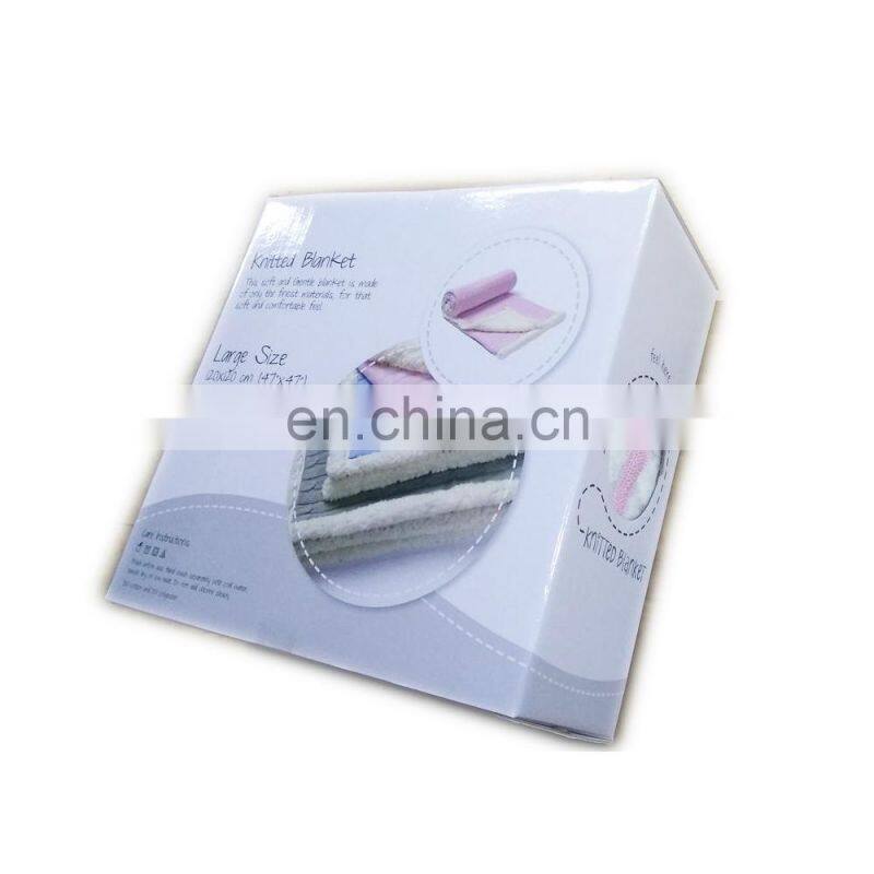 Factory Manufactured Super Soft Knitted Organic Cotton Baby Blanket