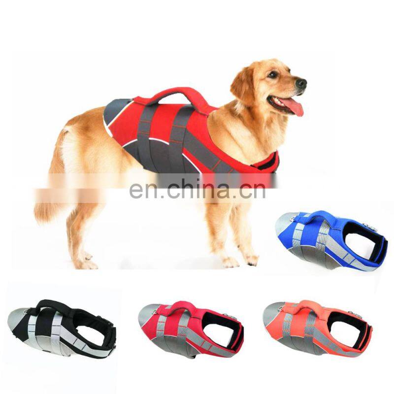 Reflective Vest Pet Swimming Lifesaver Dog Life Jacket Pet Clothes