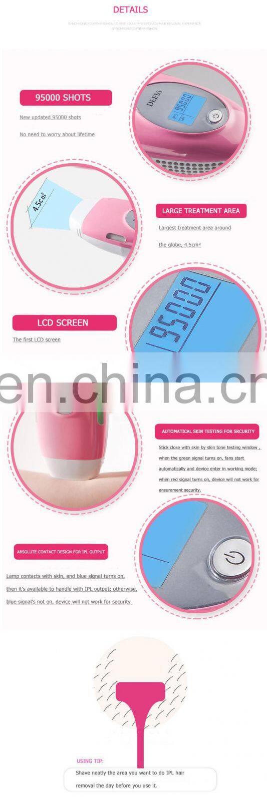 DEESS IPL GP582 multi-function beauty machine home use facial machine for permanent hair removal